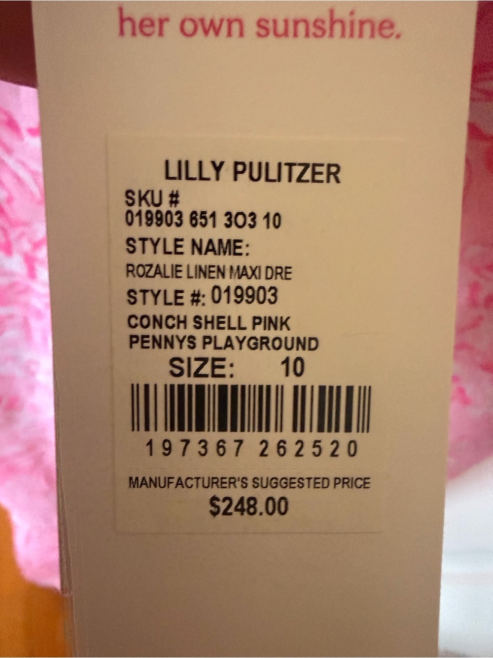 Lilly Pulitzer Penny’s Playground flowy pink printed maxi dress. NWT - Picture 5 of 6